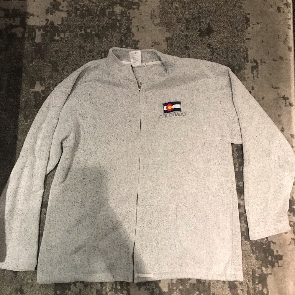 Colorado Zip Up Hoodie Crew Neck Sweat Shirt